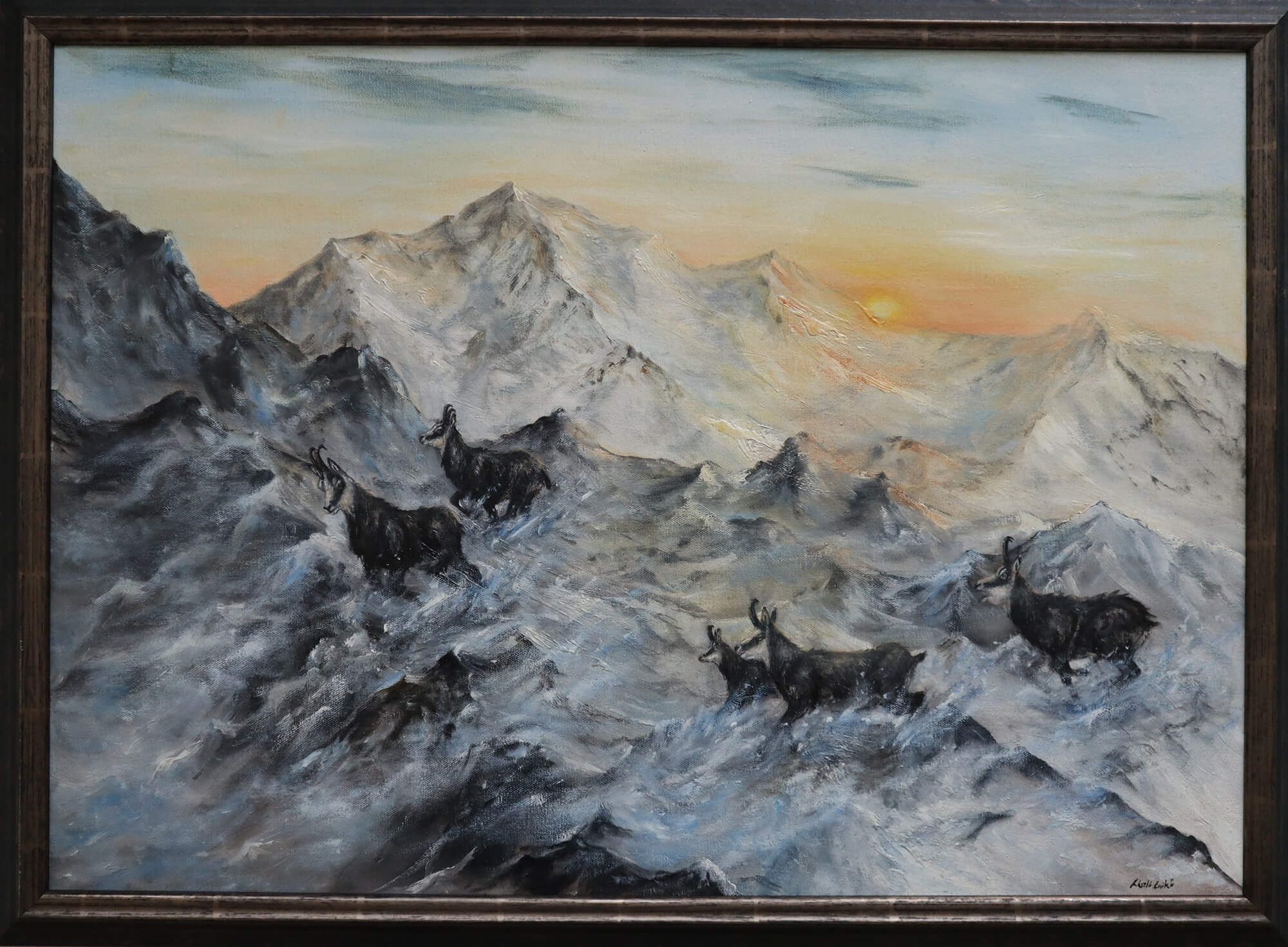 zerge hegyvidéki festmény